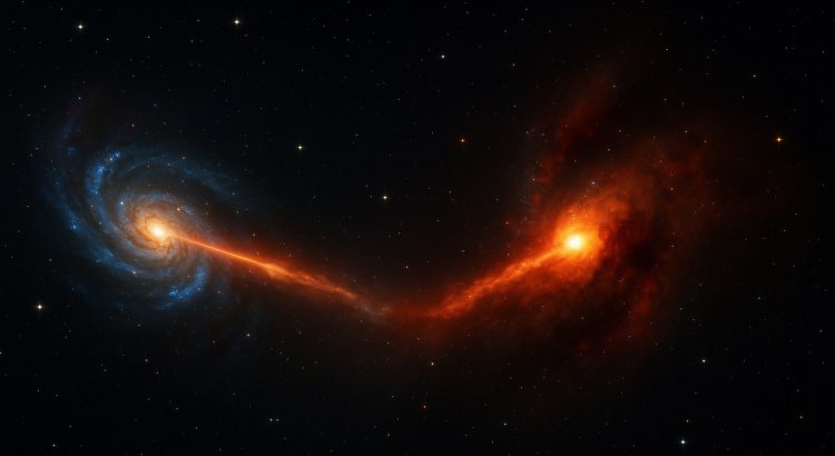 Astronomers Discover Phenomenon of Galaxy Fighting Each Other with Radiation Shots